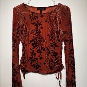 Shyanne Rust Floral Blouse